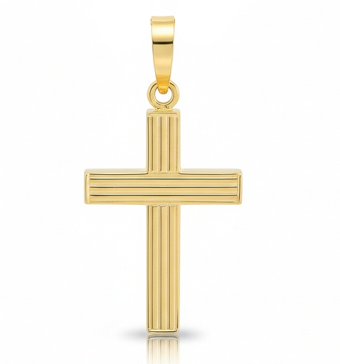 [9K4808] 9 KARAT GOLD CROSS PENDANT.24x14MM