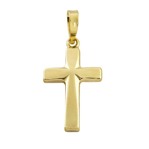 [9K5358] 21x12MM CROSS PENDANT.9 KARAT
