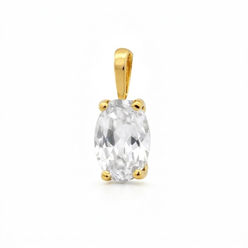 [00227/CTB] COLGANTE TOPACIO BLANCO OVAL 7x5MM.