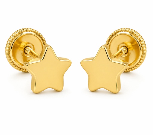 [5611/5] PENDIENTES ESTRELLA 5MM.TORNILLO