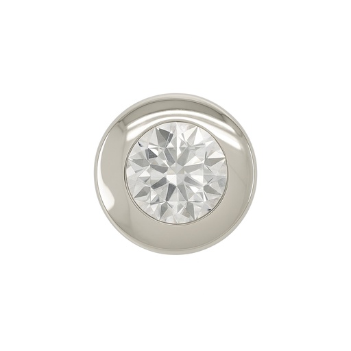 [1673/GB] COLGANTE ORO BLANCO CHATON CIRCONITA 3MM SIN REASA
