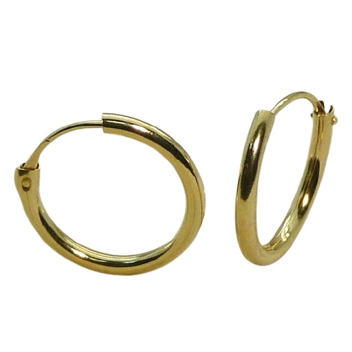 [7110] 13x1'5MM HOOP EARRINGS