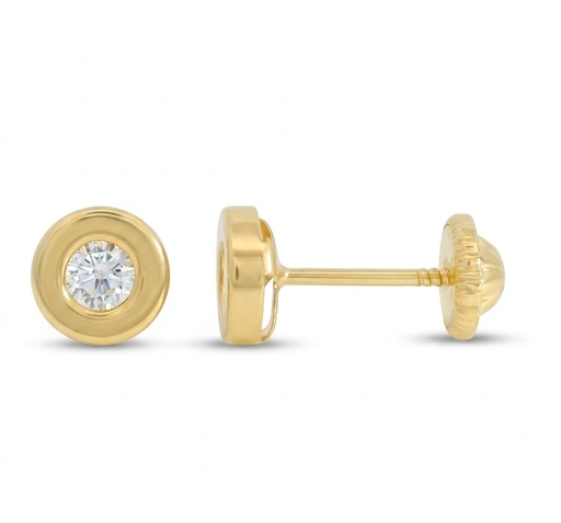 [1026] PENDIENTES "DONUT" 5'5MM.CIRCONITA 3MM.ROSCA.