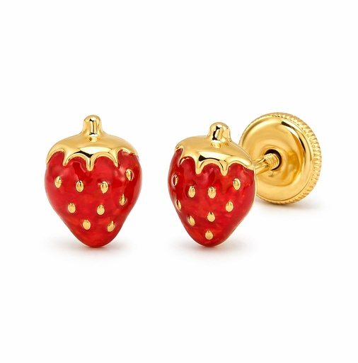 [9767] PENDIENTES FRESA ESMALTE 7MM TORNILLO