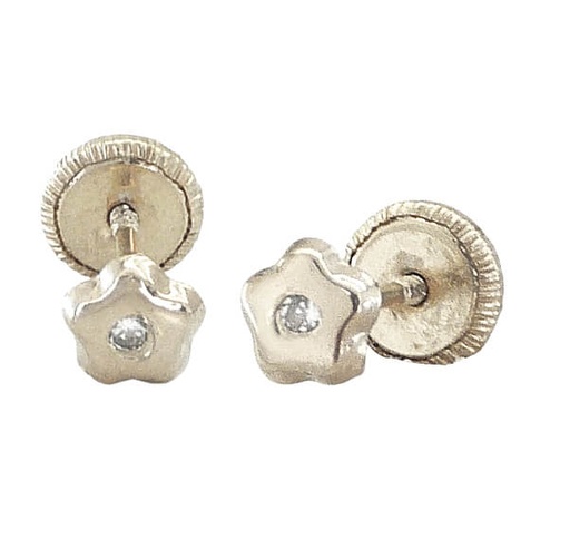 [8415B] PENDIENTES MARGARITA 3 MM TORNILLO
