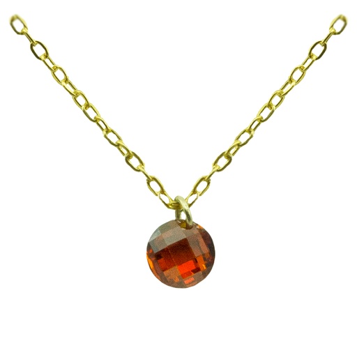[4926GR] GARGANTILLA REDONDA 5MM COLOR GRANATE. CADENA 45CM